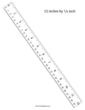 Ruler 12-Inch By 8 With cm - Printable Ruler