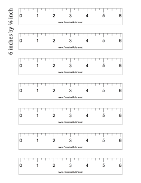 printable ruler 6 inches