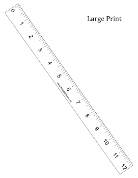 ruler template actual size