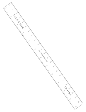 Scale Ruler 1:22.5 Printable Ruler