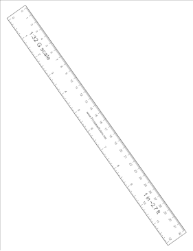 Scale Ruler 1:32 Printable Ruler