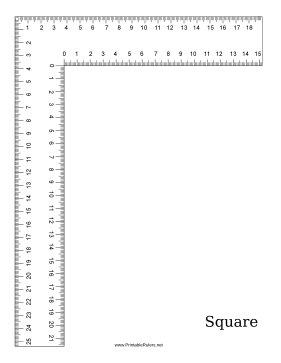 ruler print out actual size
