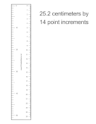 Layout Ruler 14 Points Metric
