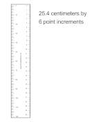 Layout Ruler 6 Points Metric