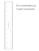 Layout Ruler 7 Points Metric