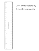 Layout Ruler 8 Points Metric OpenOffice Template