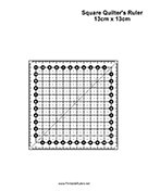 Metric Quilters Square 13cm