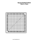 Metric Quilters Square 14cm